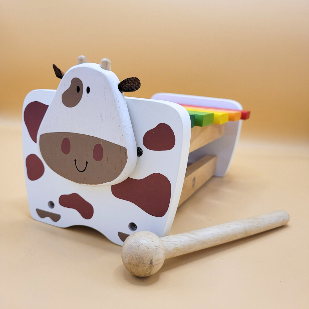 I'M Toy Cow Xylophone Bench