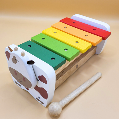 I'M Toy Cow Xylophone Bench