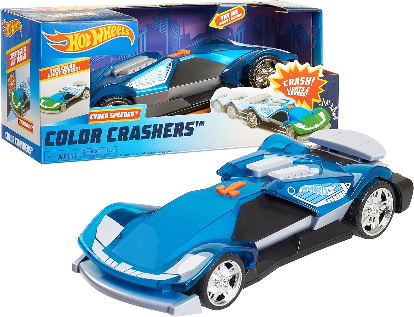 Hot wheels!, colour crashers, light changing car