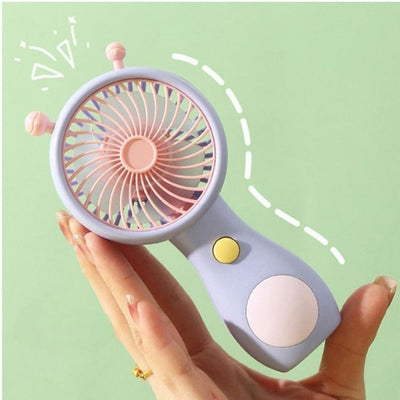 Cute alien Design Handheld Mini Fan for Kids
