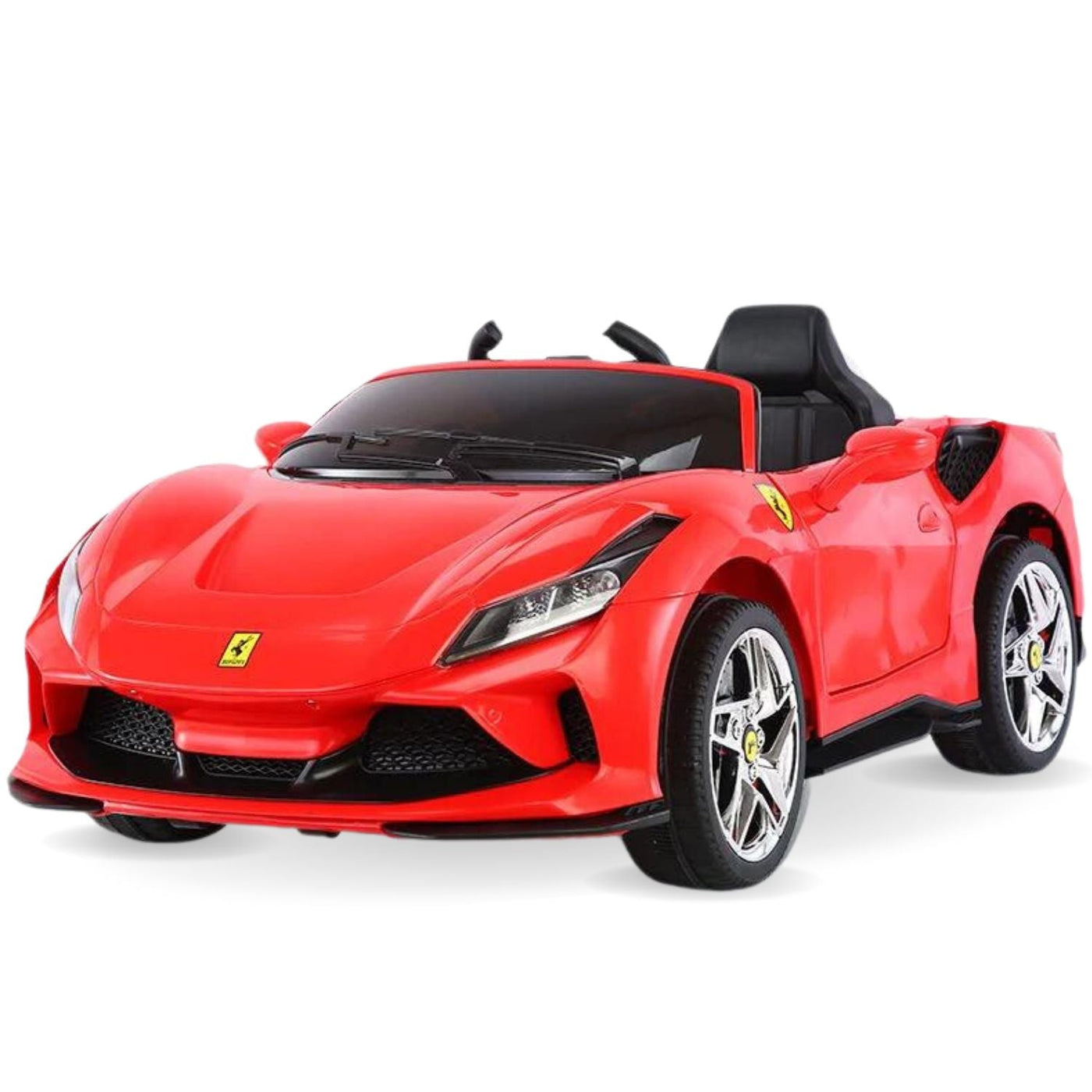 Baby Moo Ferrari F8 12V Battery Operated Ride On Car for Kids | Remote Control | Rechargeable Battery | USB MP3 Player | Ages 1-6 - Red