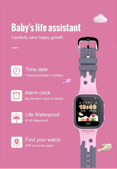 Kids premium smartwatch with tracking and sos features