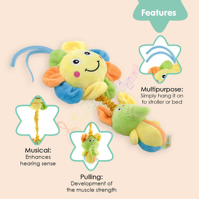 Sunflower Yellow Pulling Toy