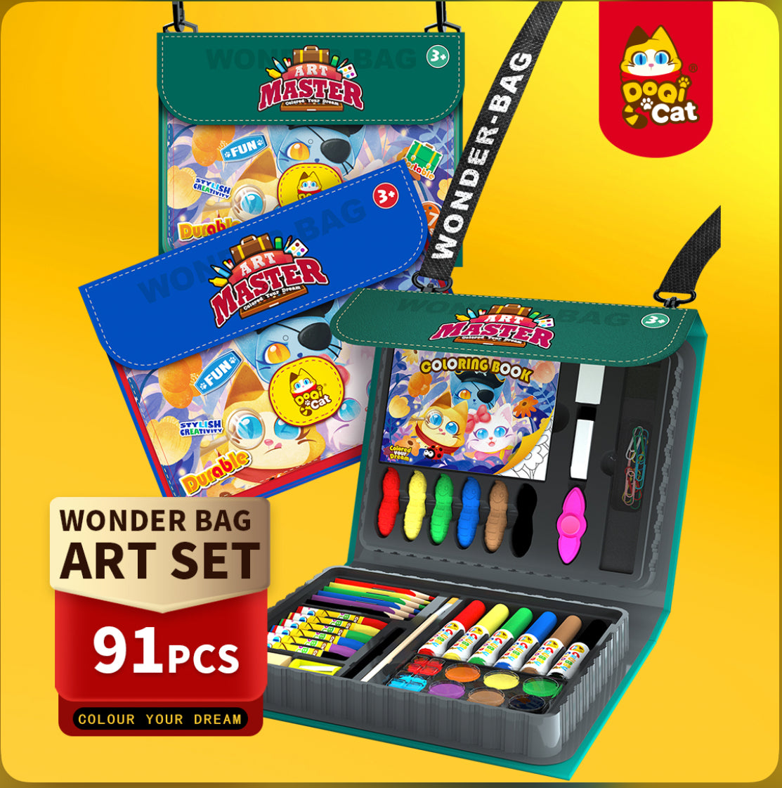 Wonderbag art master 91 pcs premium gifting set