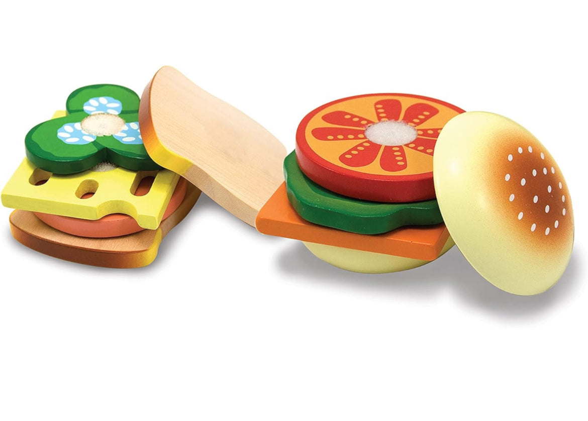 Mellissa and Doug burger wooden DIY kit