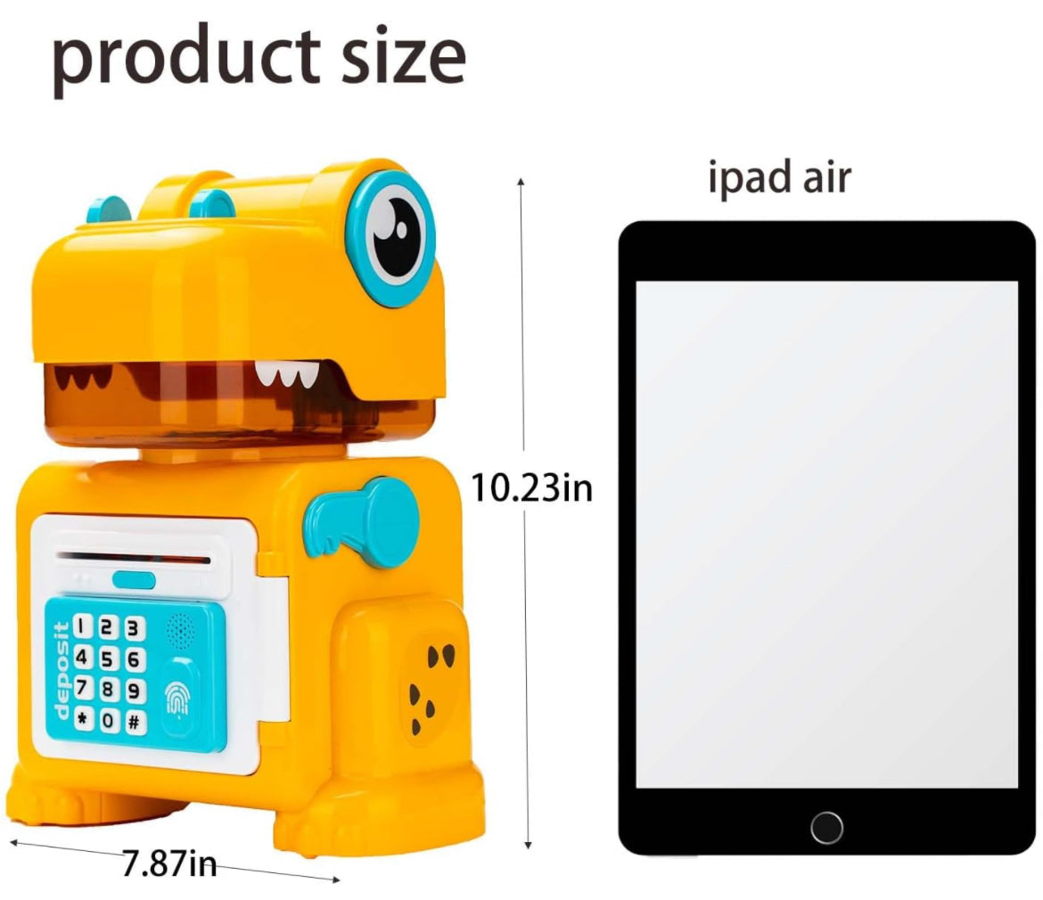 DINO piggy bank with storage for your kiddos! 🦖