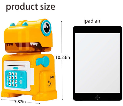 DINO piggy bank with storage for your kiddos! 🦖