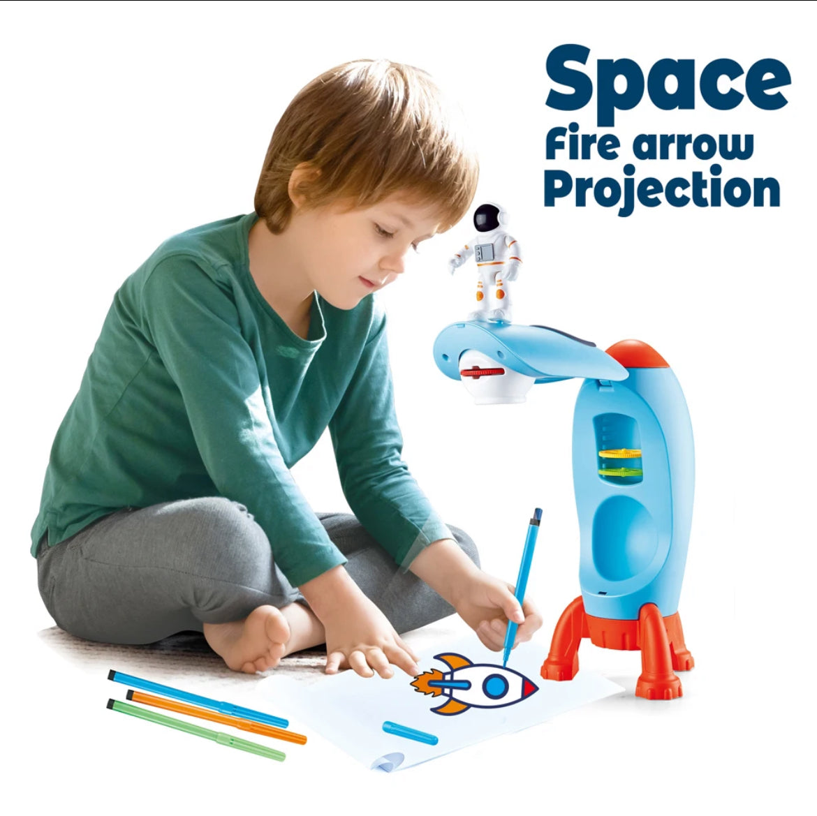 Space fire arrow projector, accurate and the best drawings for your tots