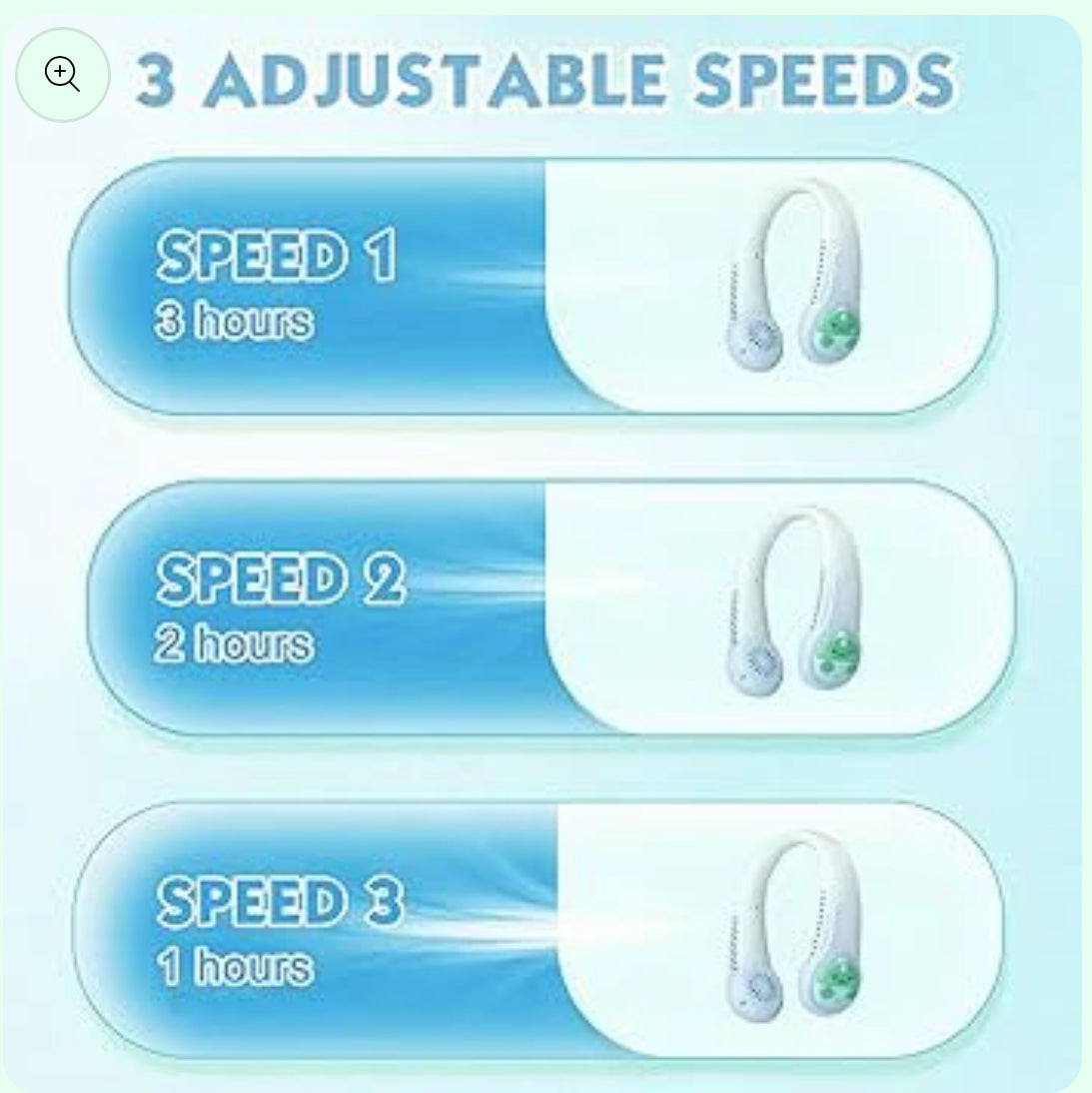 Stylist neck fan- Rechargeable personal Fan
