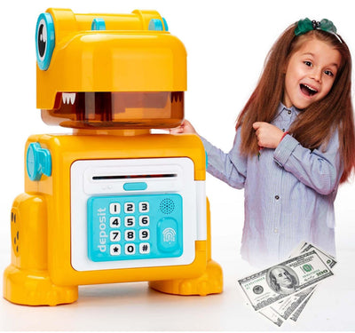 DINO piggy bank with storage for your kiddos! 🦖