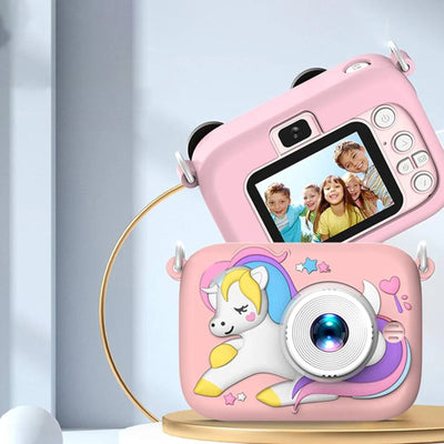 Unicorn fun camera for kids- 1080P | Auto Focus and games