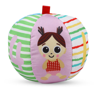 Newborn Play Kit With High Contrast Cards, Toy Rattles And Teethers 6 Items 0-12M - Multicolour