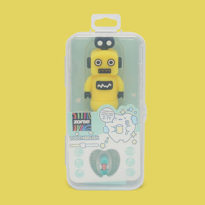 ZORSE baby toothbrush special curated for your child's teeth in style 2-7 year olds (random robot-print)