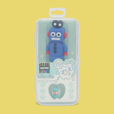 ZORSE baby toothbrush special curated for your child's teeth in style 2-7 year olds (random robot-print)