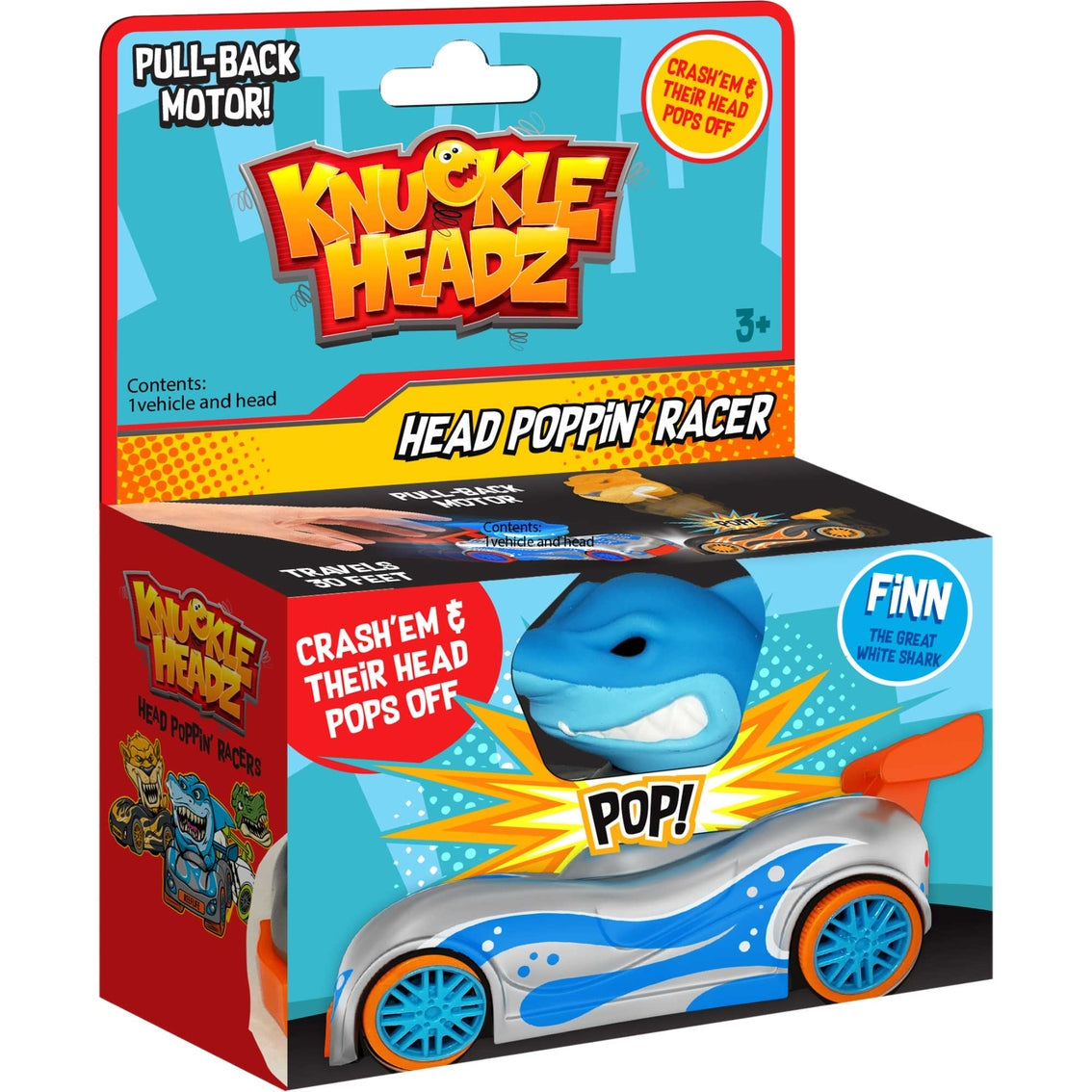 Knuckle headz pull back head pop car