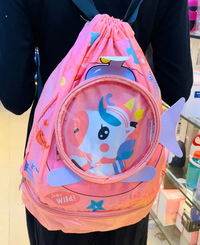 Dino and Unicorn Themed Swimming Backpack - Perfect for The Pool or Beach