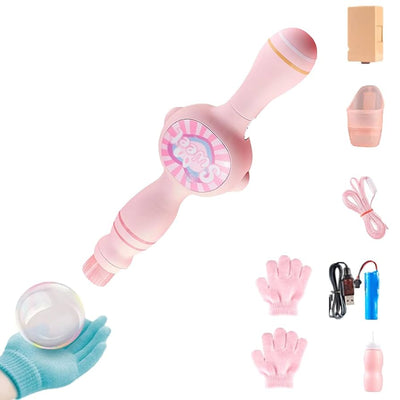 Smoke Bubble Machine - Fog Bomb Maker unbreakable bubbles with gloves