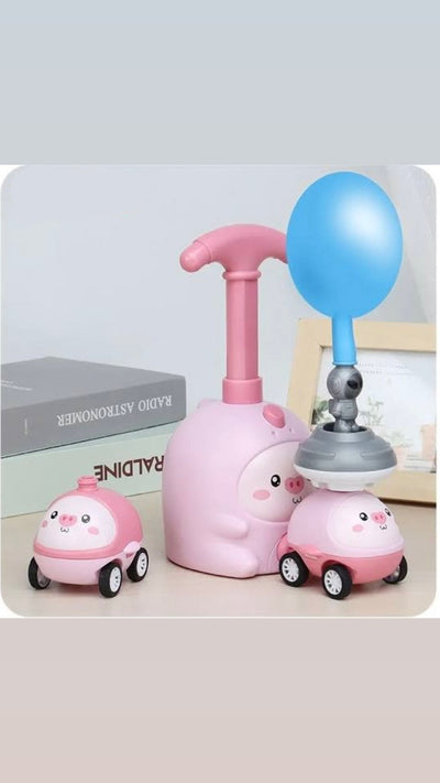 Balloon Powered Car Set - Creative & Cute Aerodynamic Toy