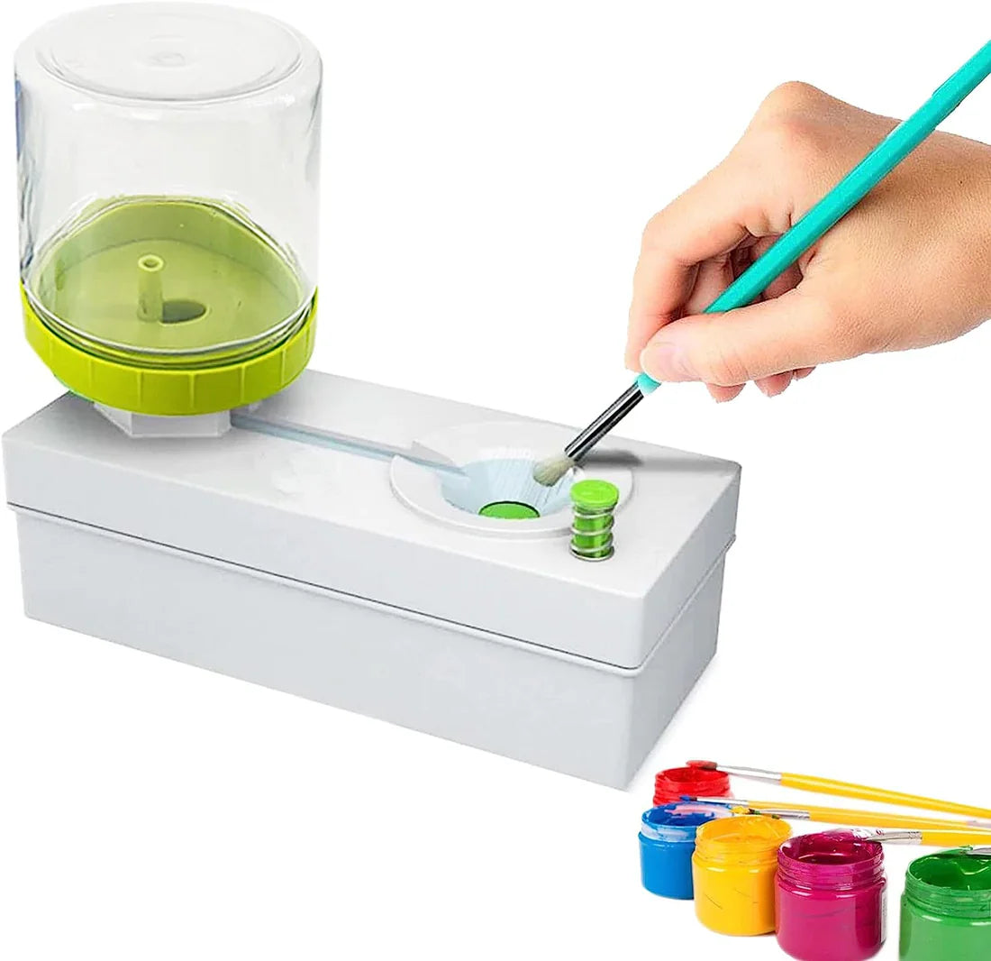 Multifunctional Paint Brush rinser with Fresh Water Cycle in every flush ( pink )