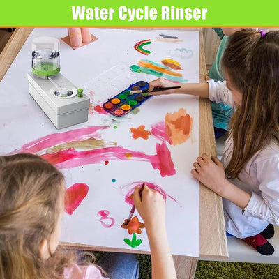 Multifunctional Paint Brush rinser with Fresh Water Cycle in every flush ( pink )
