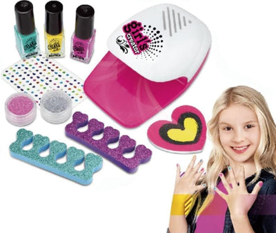 Nail glam Polish Makeup Sets for Kids with Nail Dryer for your Baby Girl 15 pcs set