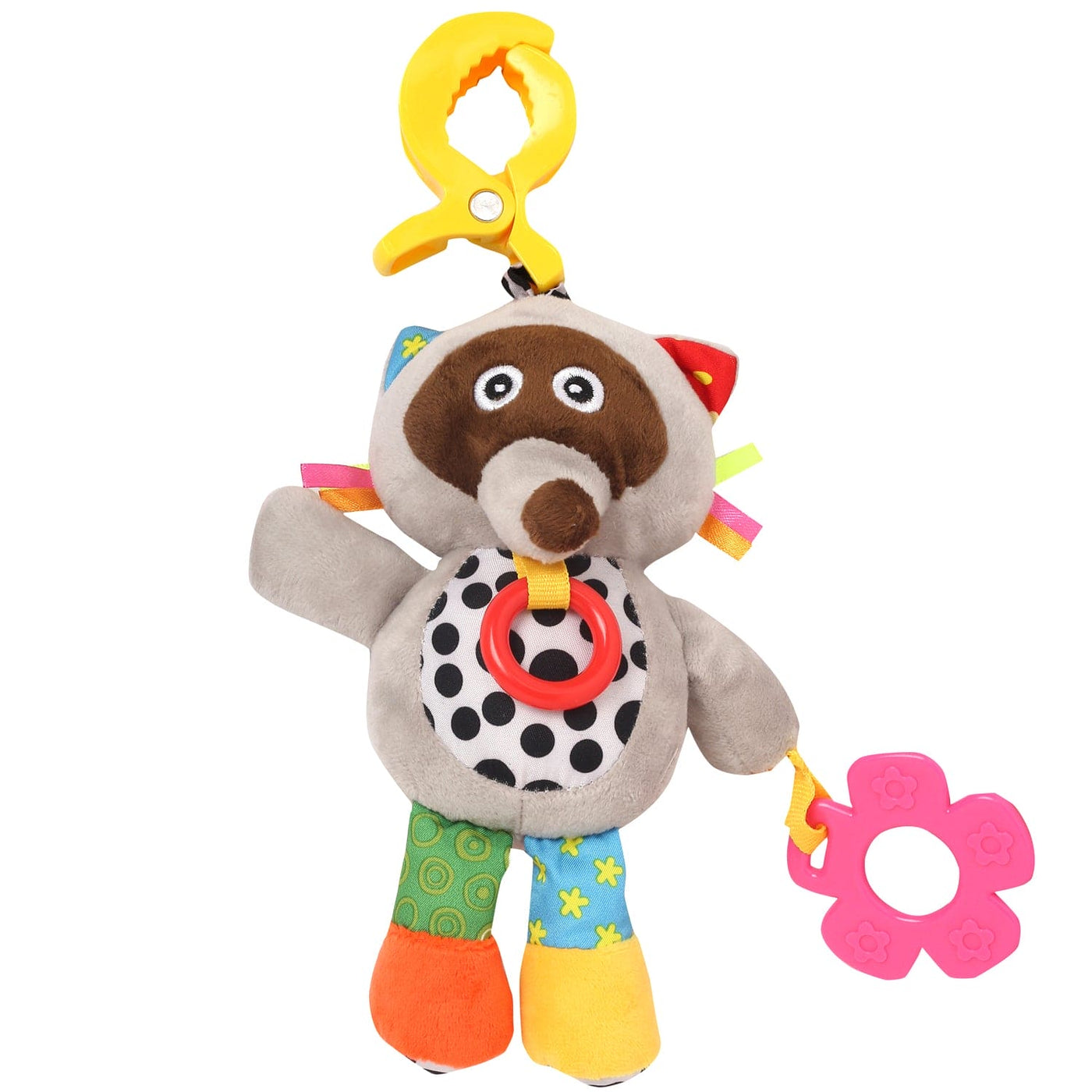 Star's Favourite Grey Hanging Pulling Toy With Teether