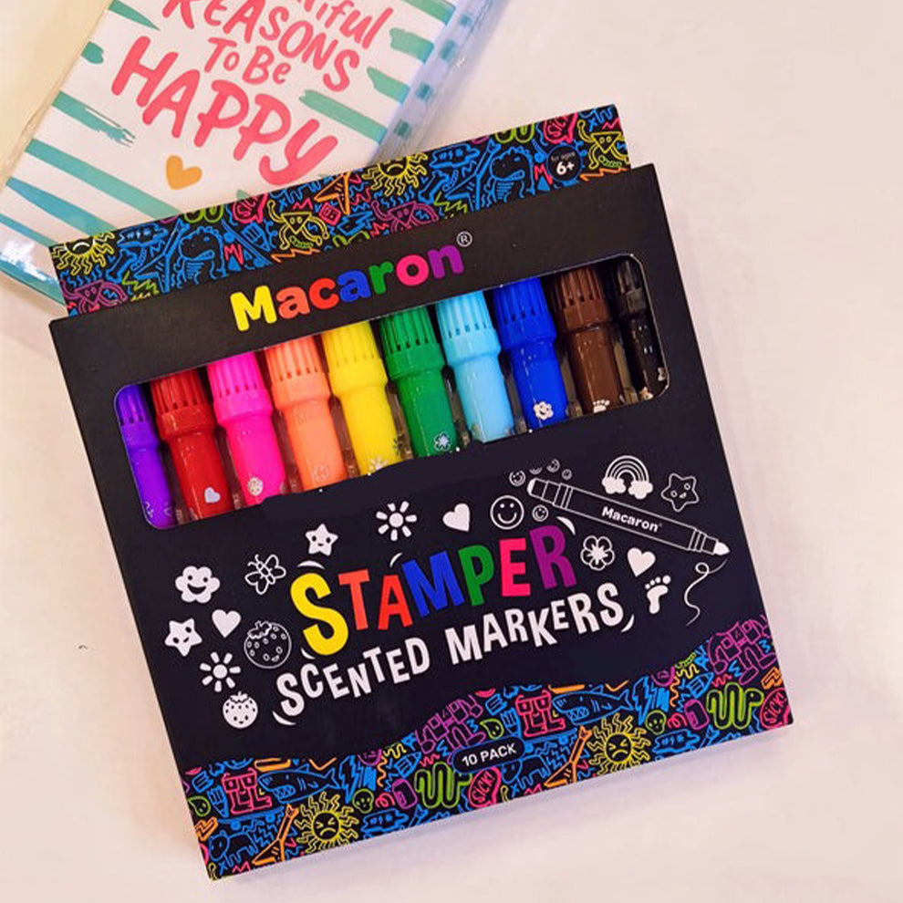 Macaron stamper scented markers