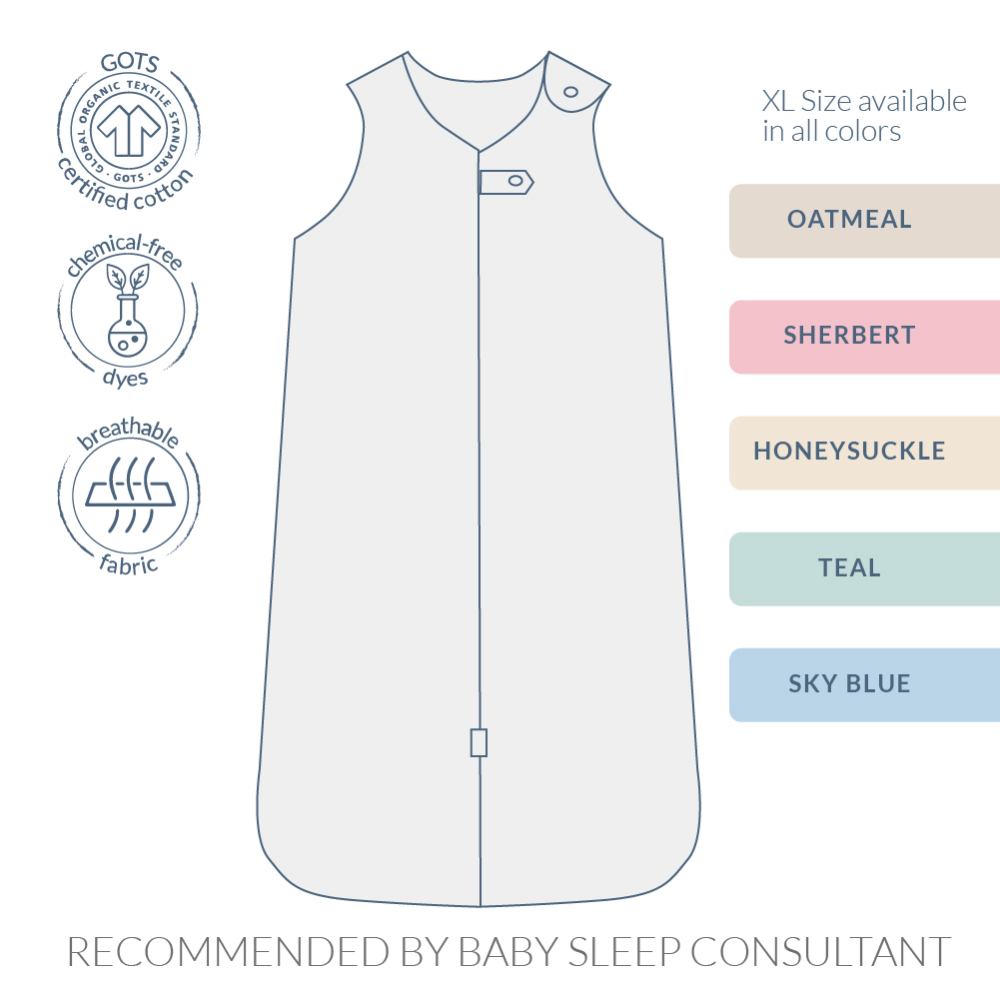 Malabar Baby Melange Wearable Baby Sleep Sack - Mint 0.6 TOG