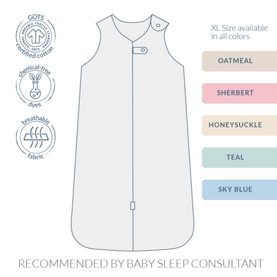 Malabar Baby Melange Wearable Baby Sleep Sack - Sherbert 0.6 TOG