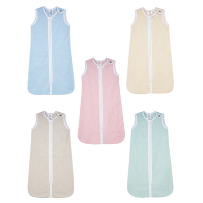 Malabar Baby Melange Wearable Baby Sleep Sack - Mint 0.6 TOG