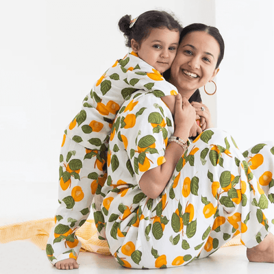 Rattle & Co. Peach of My Heart Co-ord Jammies Set