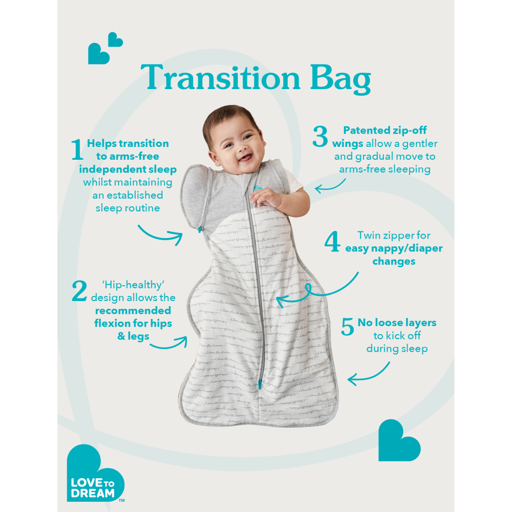 Love to Dream Swaddle Up™ Transition Bag - 1.0T - Stretch Cotton Stripe