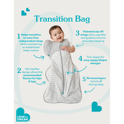 Love to Dream Swaddle Up™ Transition Bag - 1.0T - Viscose - Bamboo Stars & Moon