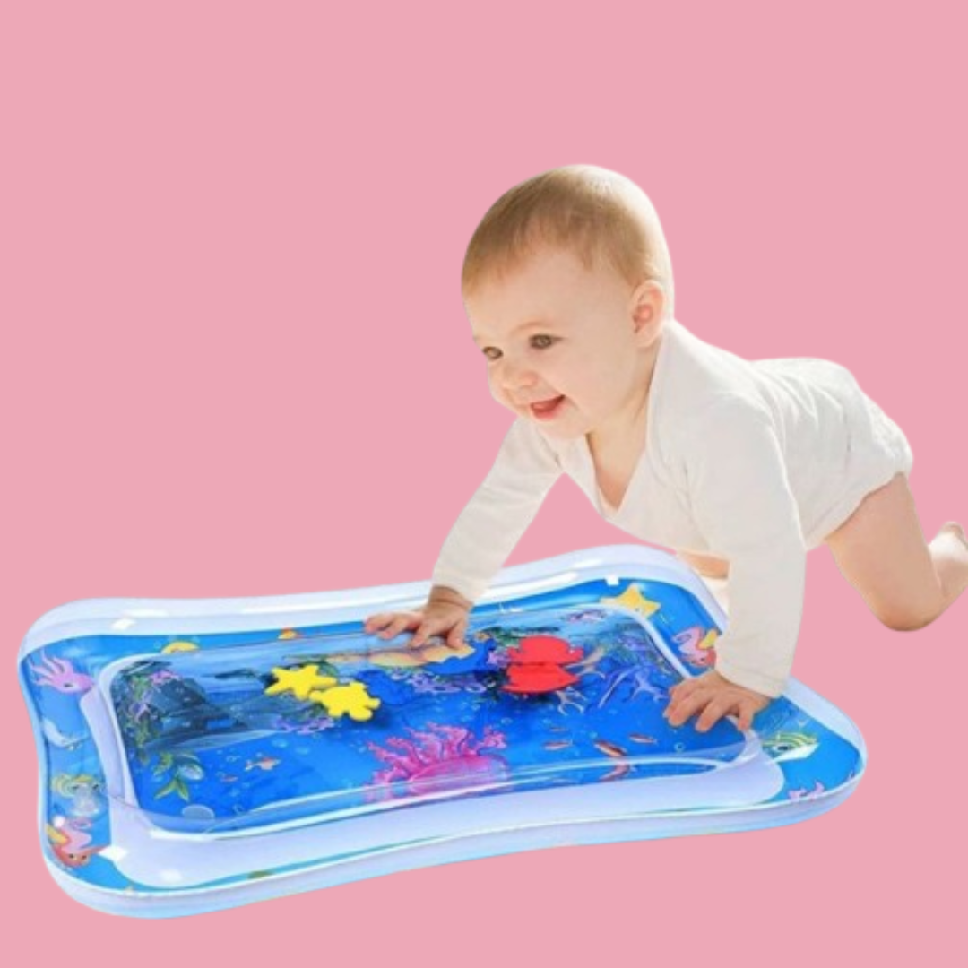 Interactive Water Play for Sensory Stimulation and Fun Tummy Time