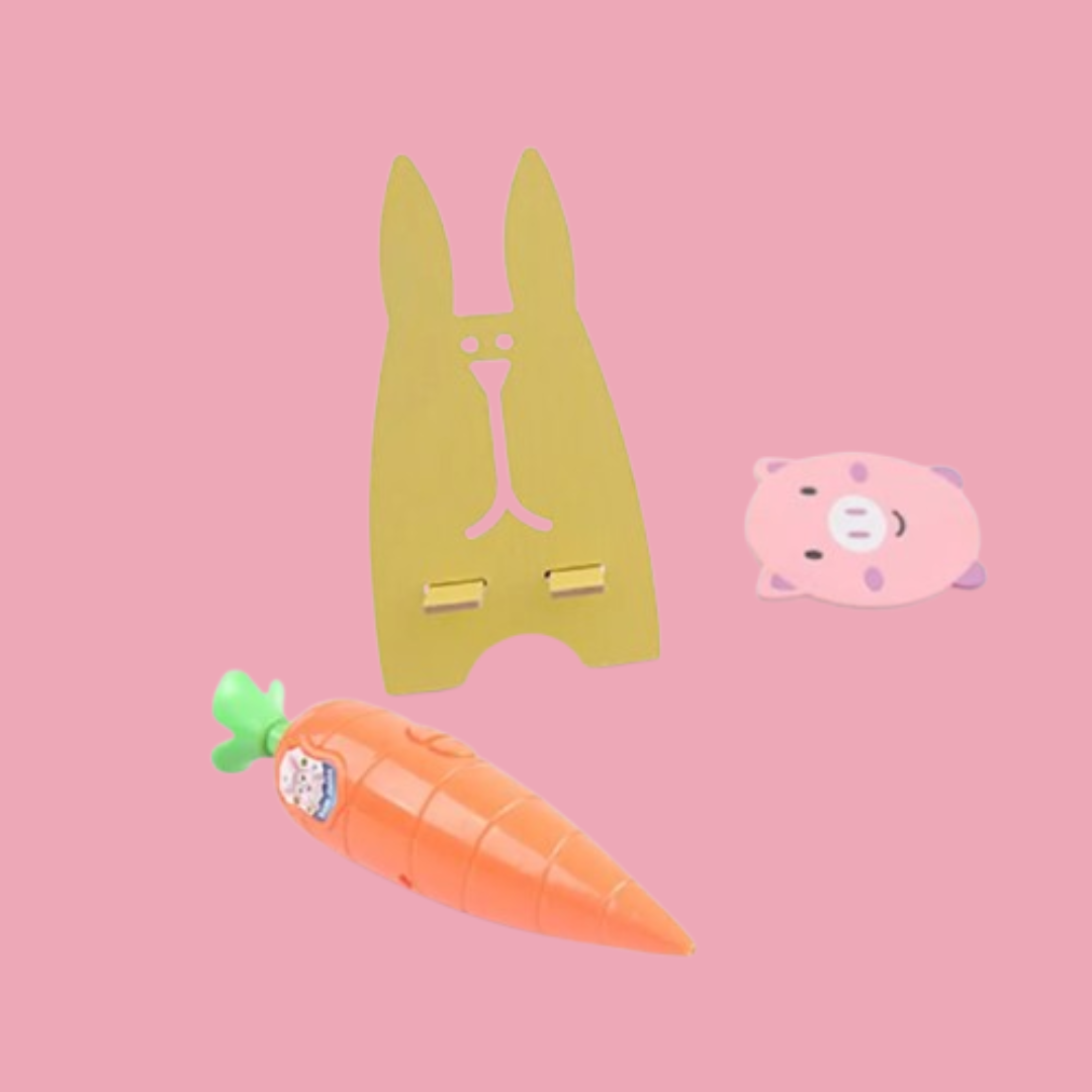 Carrot Recorder Pen Toy Cute Ballpoint Pen Recording Pen 1ml