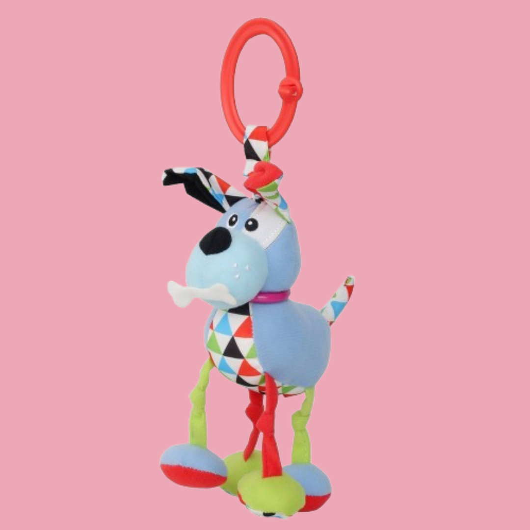 Puppy Blue Hanging Toy With Vibrations