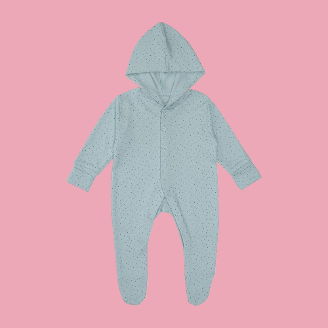 Enfants Whimsical Dots (Light Teal) - Baby Jumpsuit