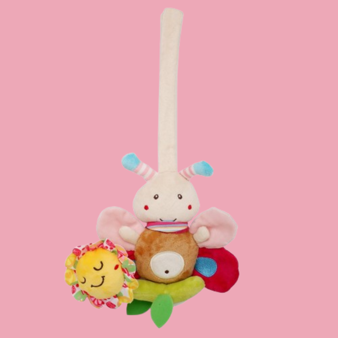 Bee Multicolour Hanging Pulling Toy