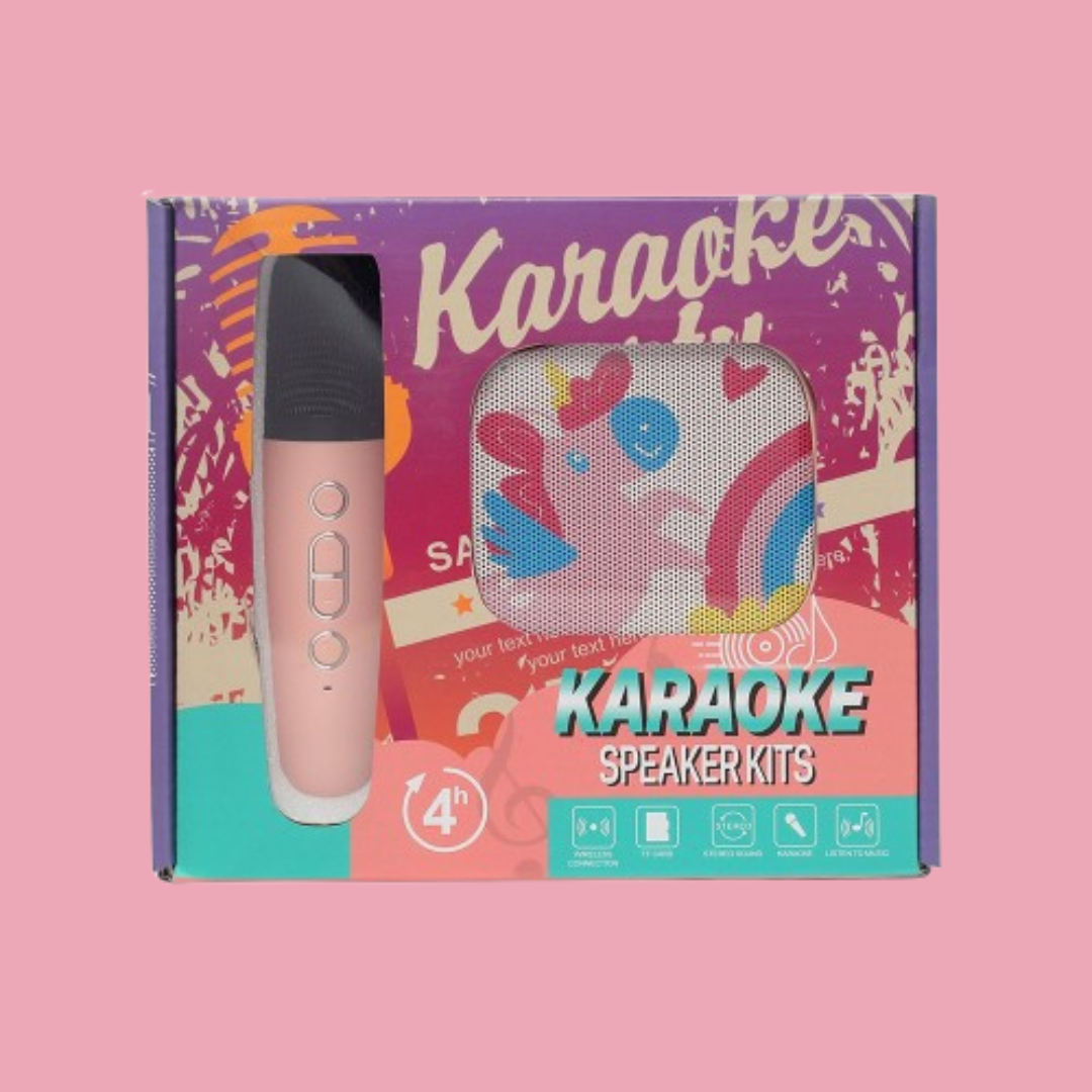 Sing-Along Fun: Kids' Unicorn Karaoke Machine with Wireless Microphone and Bluetooth Speaker