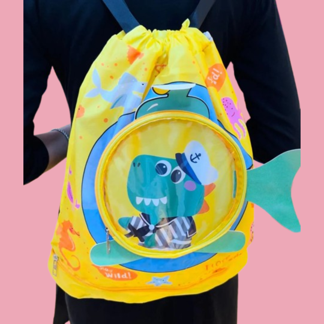Dino and Unicorn Themed Swimming Backpack - Perfect for The Pool or Beach