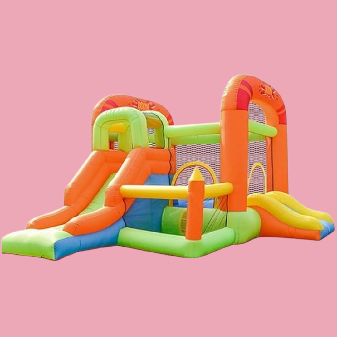 Inflatable Bouncy Castle Children's Playground Inflatable Jumping Slide Bed Inflatable Castle for Courtyard Playground