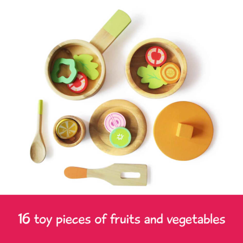 Lil Chef's Wooden Cooking Set