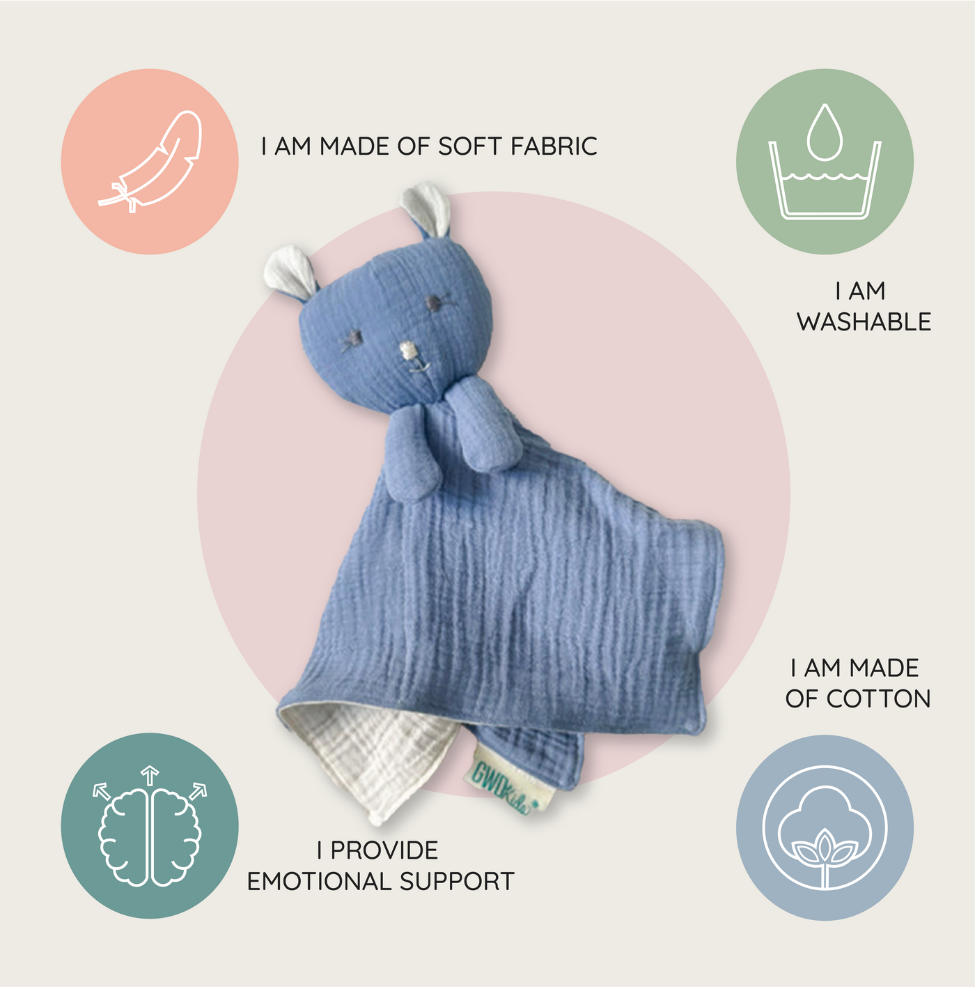 Baby Bear - Cuddle Companion Blankie