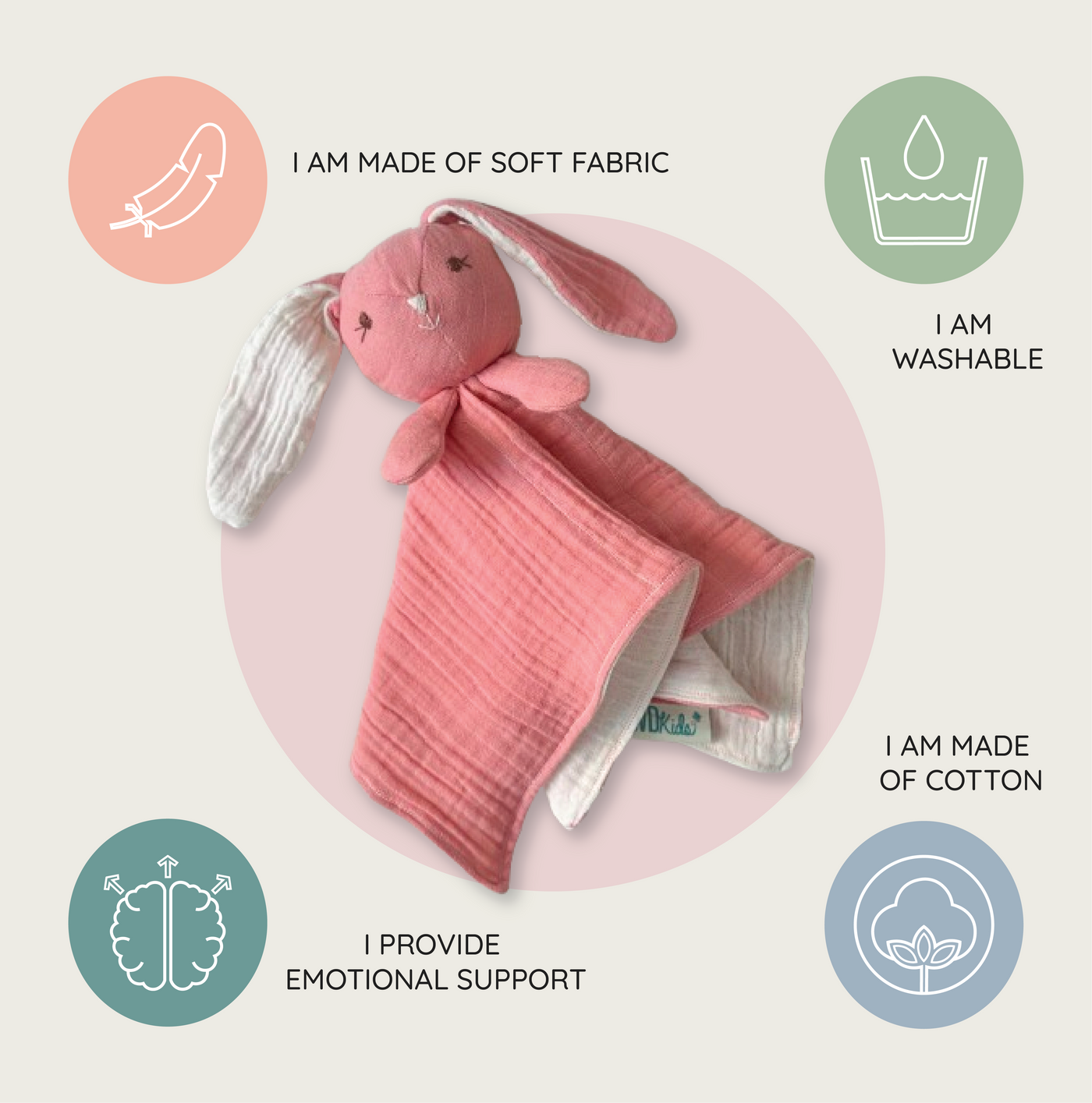 Baby Bunny - Cuddle Companion Blankie