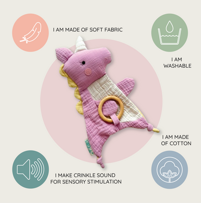 Unicorn Crinkle Toy